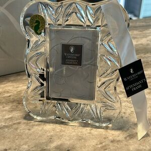 NIB Waterford Crystal Attendants Collection 2x3 picture frame